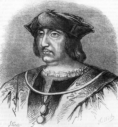 Portret van Arthus de Gouffier (1475-1519), heer van Boissy, leermeester van koning Frans I. Gravure uit de 19e eeuw. door Unknown artist