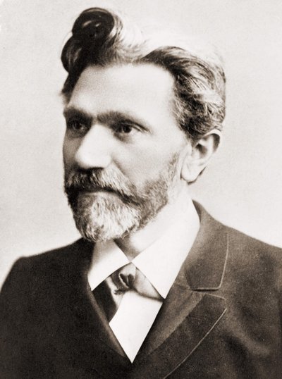 Portret van August Bebel (1840-1913), Duitse politicus door Unknown artist