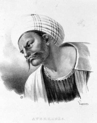 Portret van Averroës door Unknown artist
