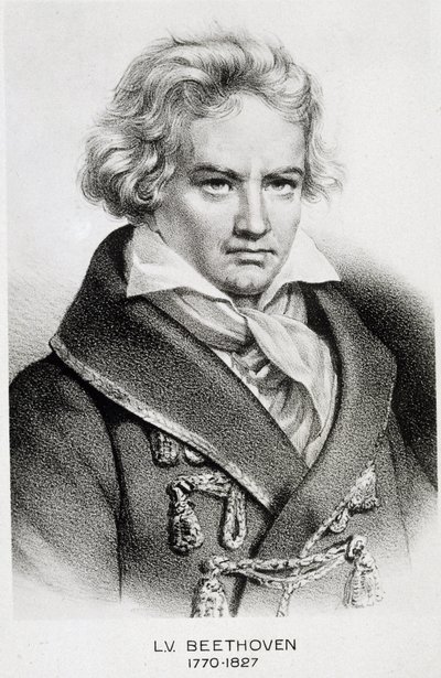 Portret van Beethoven (1770 - 1827) door Unknown artist