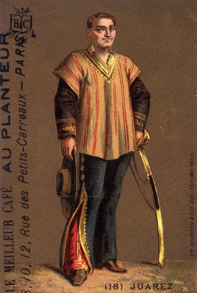 Portret van Benito Juarez (1806-1872), Mexicaanse politicus door Unknown artist
