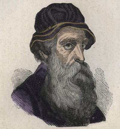 Portret van Benvenuto Cellini, de Italiaanse Renaissance beeldhouwer, goudsmid en auteur 1500-1571 door Unknown artist