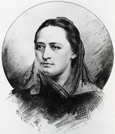 Portret van Bozena Nemcova door Unknown artist