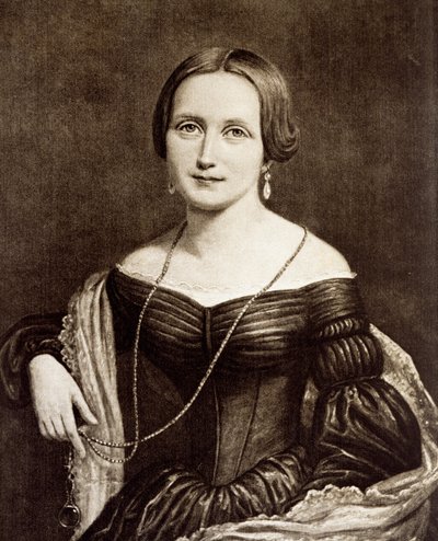 Portret van Camilla Collet door Unknown artist