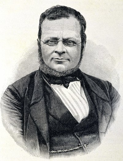 Portret van Camillo Benso, Graaf van Cavour (1810-1861), Italiaanse staatsman, naar een foto van 1860 door Unknown artist