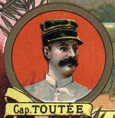 Portret van kapitein Toutee Franse ontdekkingsreiziger. door Unknown artist