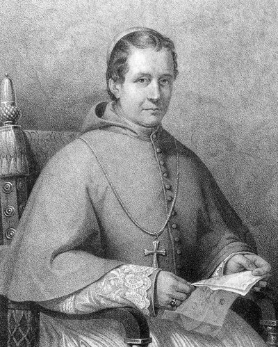 Portret van kardinaal Giovanni Maria Mastai Ferretti (1792-1878), Paus Pius IX van 1846 tot 1878 door Unknown artist