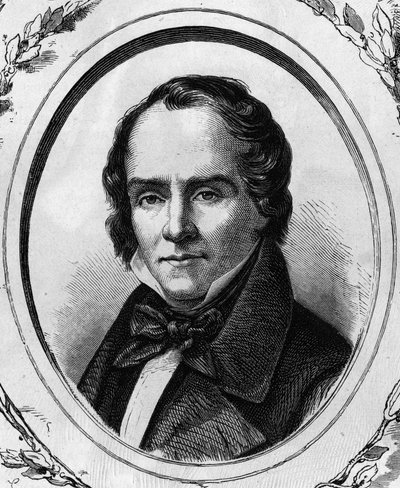 Portret van Casimir Delavigne, Franse dichter en toneelschrijver (1793 - 1843) gravure uit 1866 door Unknown artist