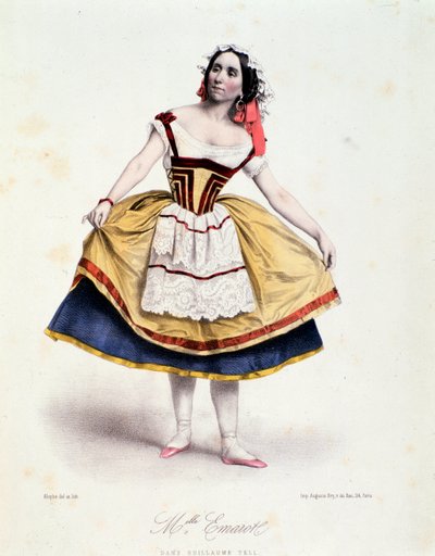 Portret van Celestine Emarot in Guillaume Tell, ballet door Gioacchino Rossini, ca. 1858 door Unknown artist