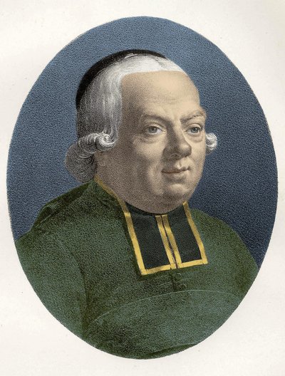 Portret van Charles, Abbe van de Epee, Franse pedagoog door Unknown artist