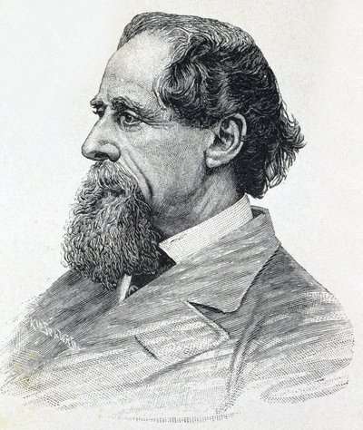 Portret van Charles Dickens door Unknown artist
