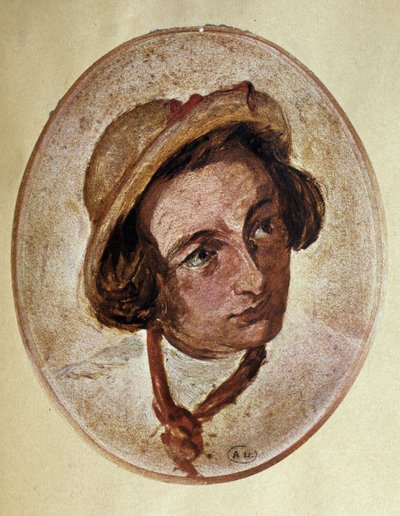 Portret van Charles Dickens jong, ca. 1840 door Unknown artist
