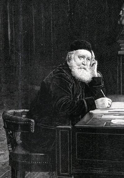 Portret van Charles Gounod (1818-1893), Franse componist. door Unknown artist