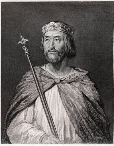 Portret van Karel III de Eenvoudige (879 - 929), koning van Frankrijk (898 - 929) - in 
