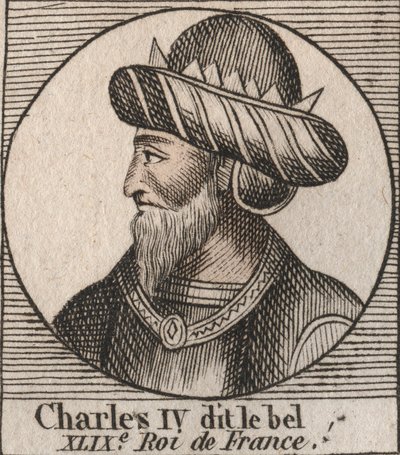 Portret van Karel IV de Schone door Unknown