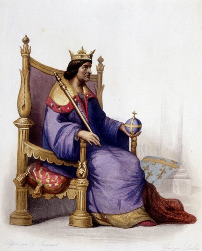Portret van Karel I van Anjou (1227-1285) - in 