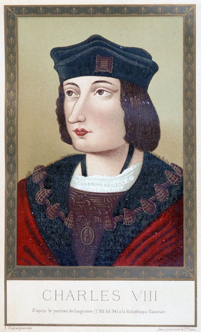 Portret van Karel VIII (1470 - 1498) - in 