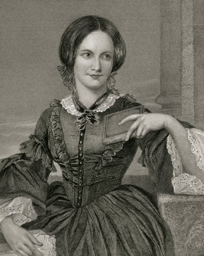 Portret van Charlotte Bronte door Unknown artist