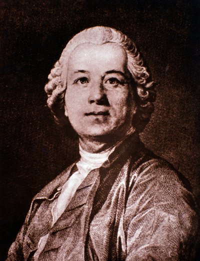 Portret van Christoph Gluck (gravure) door Unknown artist