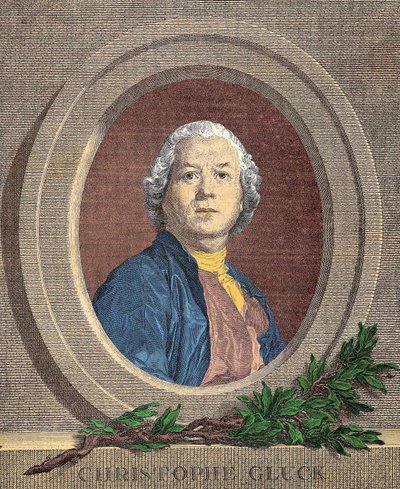 Portret van Christoph Willibald, ridder VON GLUCK (1714-1787) Duitse componist door Unknown artist