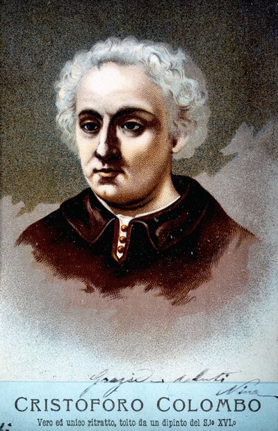 Portret van Christoffel Columbus door Unknown artist