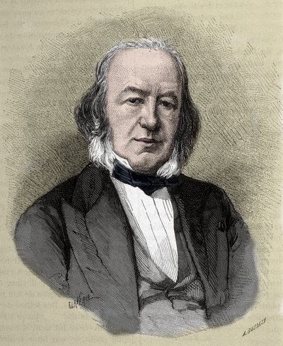Portret van Claude Bernard Franse fysioloog. door Unknown artist