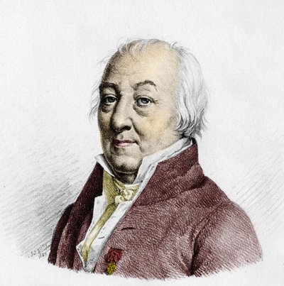 Portret van Claude Louis, Graaf Berthollet (1748 - 1822), Franse chemicus. Gravure uit 1820 door Unknown artist