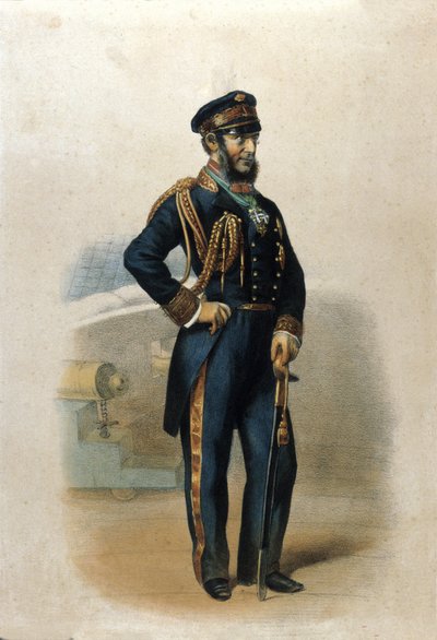 Portret van graaf Carlo di Persano Pellion (1806-1883), patriot van de Italiaanse eenheid door Unknown artist