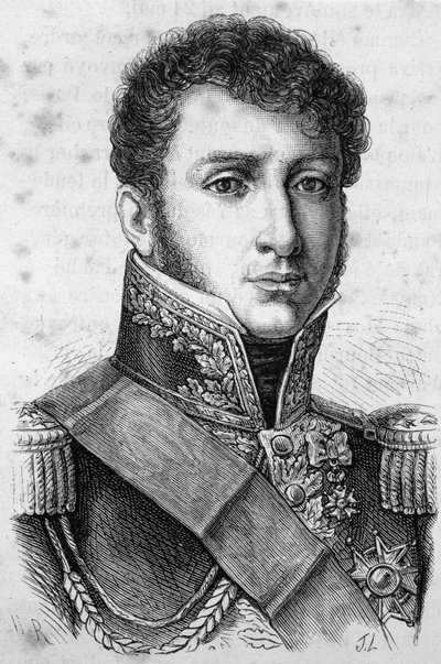 Portret van Graaf Charles Tristan van Montholon, Franse generaal (1783-1853) door Unknown artist