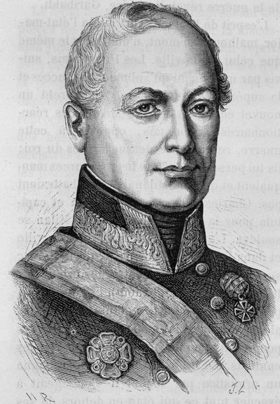 Portret van graaf Joseph Radetzky (1766 - 1858). Gravure van het einde van de 19e eeuw in 