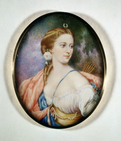 Portret van gravin Anna Walewska, geboren Anna Maria Ricci, vrouw van graaf Walewski (1810 - 1868). Museo del Risorgimento. Milaan door Unknown artist