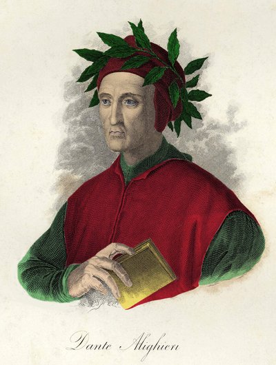 Portret van Dante (1265-1321) door Unknown artist
