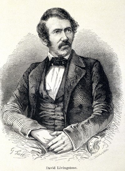 Portret van David Livingstone, Schotse missionaris (1813-1873) door Unknown artist