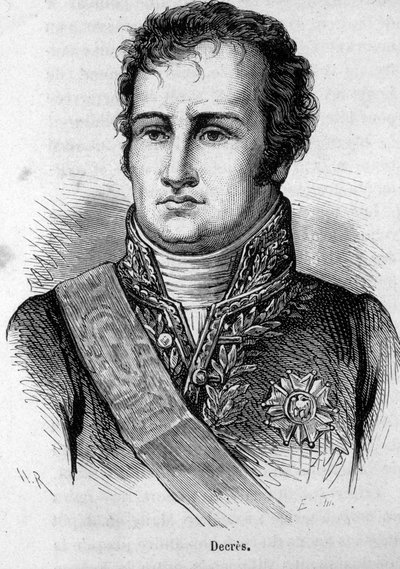 Portret van Denis Decres (1761-1820) Franse zeeman door Unknown artist