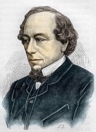Portret van Disraeli Benjamin (Lord Beaconsfield) door Unknown artist