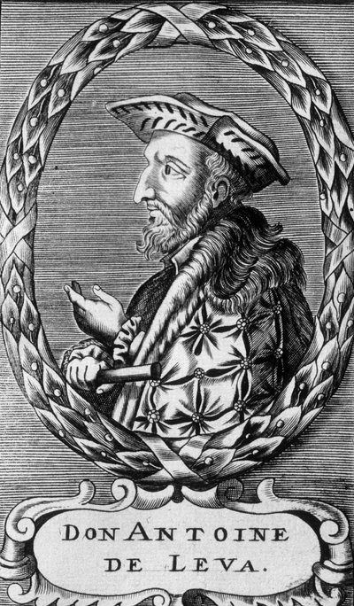 Portret van Don Antoine de Leva door Unknown artist