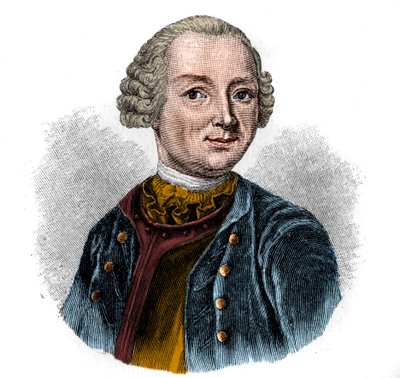 Portret van EWALD CHRISTIAN VON KLEIST (1715-1759) Duitse dichter. door Unknown artist