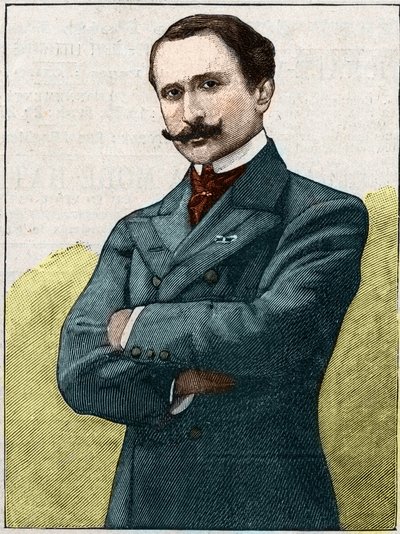 Portret van Edmond Rostand (1868-1918), Franse dichter en toneelschrijver door Unknown artist
