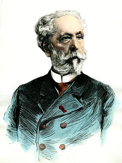Portret van Edouard Lalo (1823-1892), Franse componist door Unknown artist