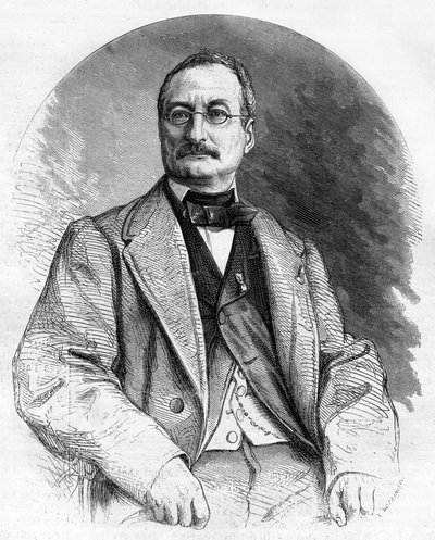 Portret van Elie Berthet Franse schrijver van de 19e eeuw door Unknown artist