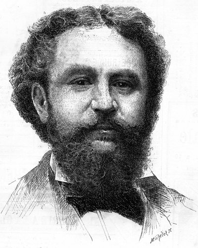 Portret van Emile Bergerat (1845-1923), Franse schrijver. door Unknown artist