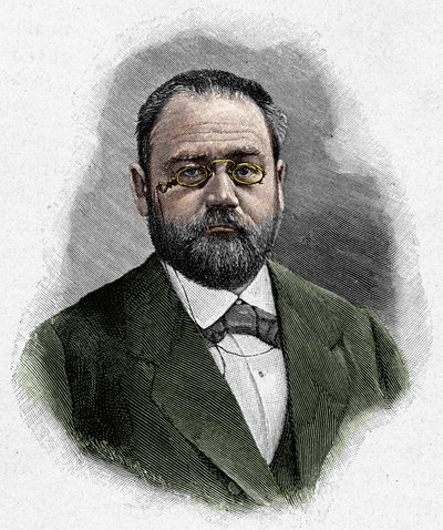 Portret van Emile Zola (1840-1902) door Unknown artist