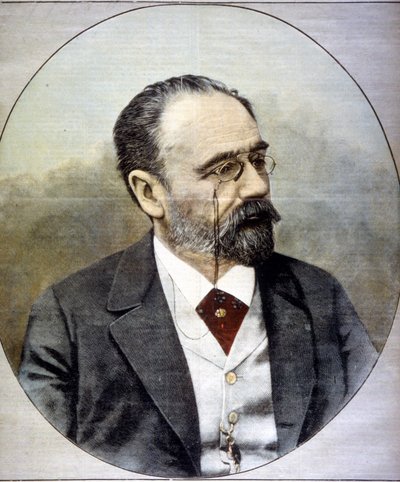 Portret van Emile Zola door Unknown artist