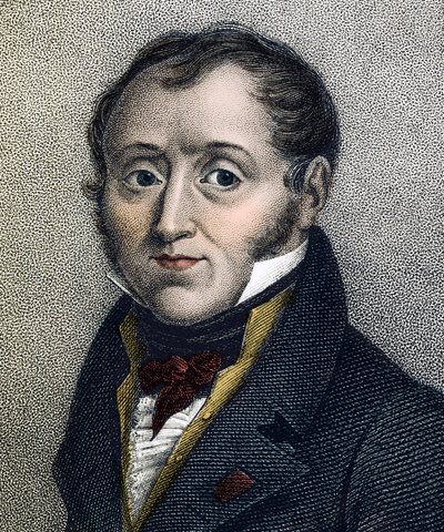 Portret van Emmanuel de Las Cases (1766-1842) Franse historicus - gravure uit de 19e eeuw door Unknown artist