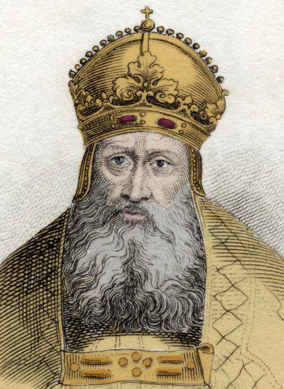 Portret van keizer Rudolf van Habsburg (1218-1291), Duitse Romeinse keizer (Rudolf I van Duitsland) door Unknown artist