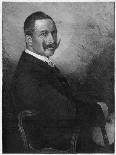 Portret van keizer Wilhelm II (1859-1941) (Kaiser Wilhelm II Duitse keizer en koning van Pruisen) 1899 door Unknown artist
