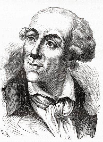 Portret van Etienne Clavière (1768 - 1793), Minister van Financiën in de Girondijnse regering (maart 1792) - in Histoire de France door Henri Martin door Unknown artist