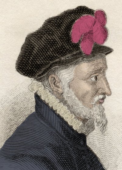 Portret van Fadrique Alvarez de Toledo y Enriquez de Guzman (1537-1583), genaamd Don Fadrique, vierde hertog van Alba, hertog van Huescar, markies van Coria en grootcommandeur van de Orde van Calatrava. Gravure uit de 19e eeuw door Unknown artist