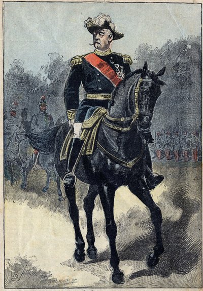 Portret van Felix Gustave Saussier (1828-1905), Franse generaal. Illustratie in 