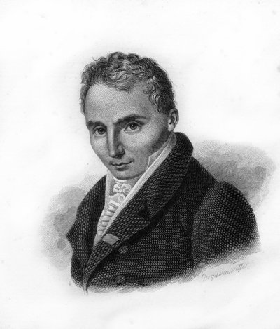Portret van Ferdinand Herold (1791-1833), Franse componist - gravure uit de 19e eeuw door Unknown artist
